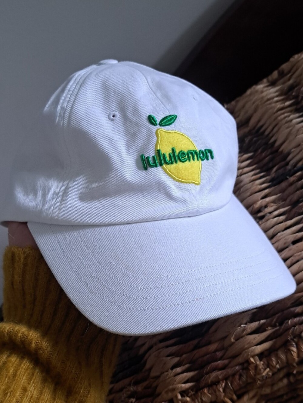 lululemon White S/M Athletic Cap with Logo (No Longer Sold Online) - Picture 4 of 10